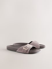 Mink Brown N. Premium Single Band Footbed Sandals - Image 2 of 6