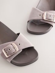 Mink Brown N. Premium Single Band Footbed Sandals - Image 4 of 6