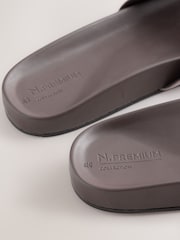 Mink Brown N. Premium Single Band Footbed Sandals - Image 5 of 6