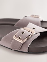 Mink Brown N. Premium Single Band Footbed Sandals - Image 6 of 6