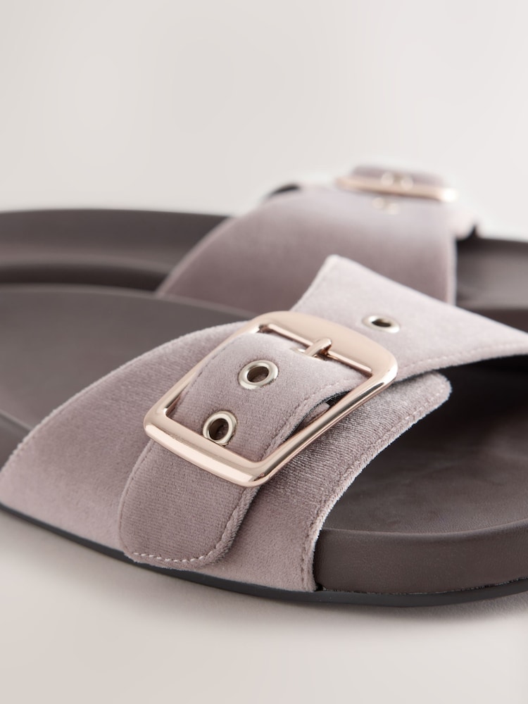 Mink Brown N. Premium Single Band Footbed Sandals - Image 6 of 6 Mink Brown N. Premium Single Band Footbed Sandals - Image 6 of 6