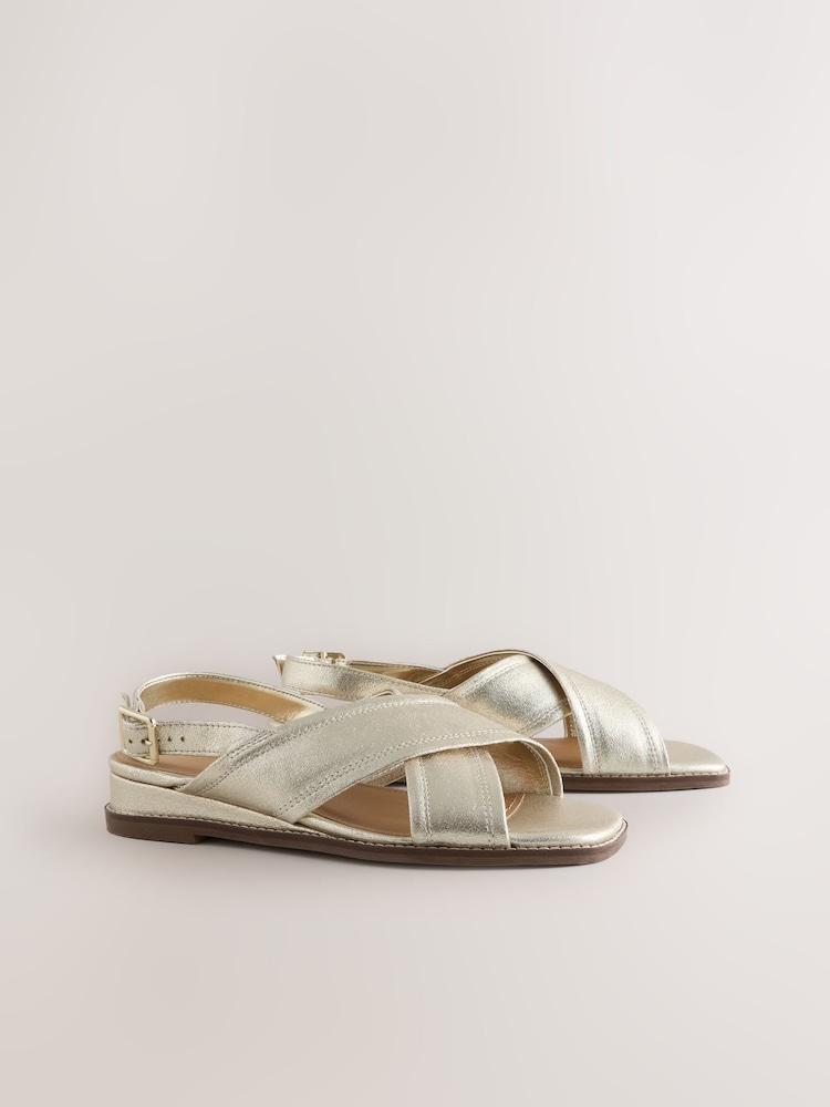 Gold Forever Comfort® Open Toe Sandals - Image 2 of 10 Gold Forever Comfort® Open Toe Sandals - Image 2 of 10