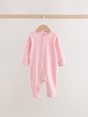 Pink Baby Sleepsuits 3 Pack (0mths-3yrs) - Image 2 of 9