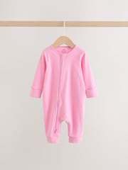 Pink Baby Sleepsuits 3 Pack (0mths-3yrs) - Image 3 of 9