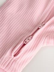 Pink Baby Sleepsuits 3 Pack (0mths-3yrs) - Image 8 of 9