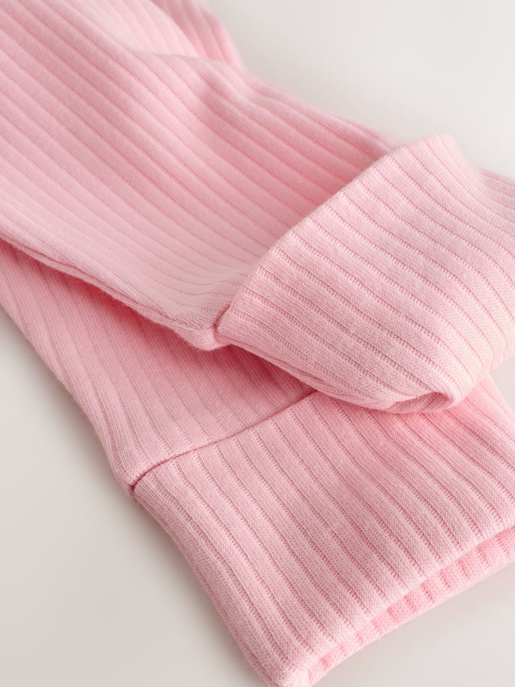Pink Baby Sleepsuits 3 Pack (0mths-3yrs) - Image 9 of 9