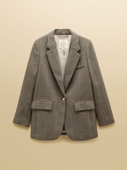 Hackmore Check Relaxed Fit Tweed Blazer With Wool - Image 10 of 10