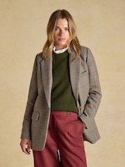 Hackmore Check Relaxed Fit Tweed Blazer With Wool - Image 5 of 10