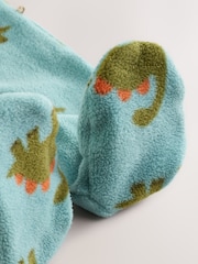 Plavo Dinosaurus - Mikro runo Dvosmerni rar bebe Sleepsuits 2 paket - Slika 8 od 9
