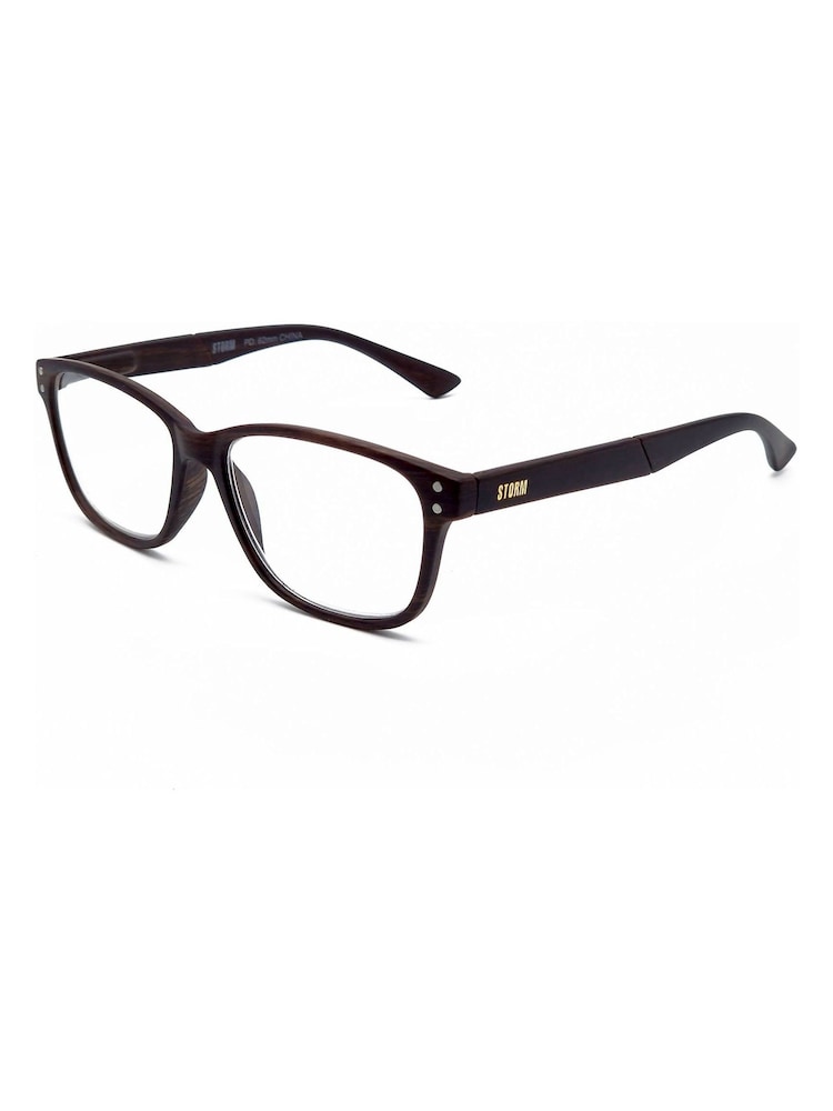 Storm Wood Effect D Brown Frame Reader - Bild 3 av 3
