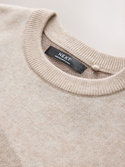 Castanho/Creme - Camisola de gola redonda com estampa de montanha (30-161 ano) - Imagem 3 de 4