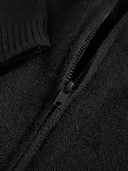 Black Zip Up Cardigan (3-16yrs) - Image 3 of 4