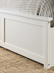 Aspire Furniture White Wooden End Lift Ottoman Storage Bed - Image 6 of 6