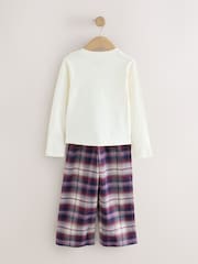 Red/Ecru Snoopy Woven Wide Leg Pyjamas 1 Pack (3-16yrs) - Image 2 of 4