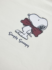 Red/Ecru Snoopy Woven Wide Leg Pyjamas 1 Pack (3-16yrs) - Image 3 of 4