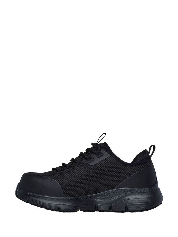 Skechers Black Arch Fit SR Ebinal Safety Trainers - Image 2 of 4 Skechers Black Arch Fit SR Ebinal Safety Trainers - Image 2 of 4