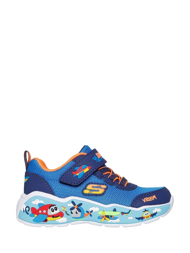 Skechers Blue Play Scene Trainers - Image 1 of 4