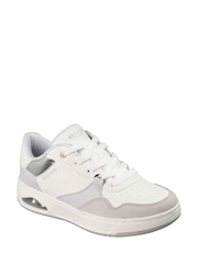 Skechers White UNO CTL - Subtle Shimmer Trainers - Image 3 of 4