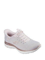 Skechers Pink Arch Fit Summits - Soft Shimmer Trainers - Image 1 of 4