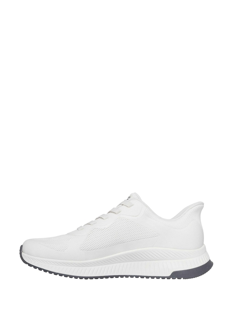 Skechers White Bobs Sport Squad Chaos 4 Trainers - Image 2 of 4
