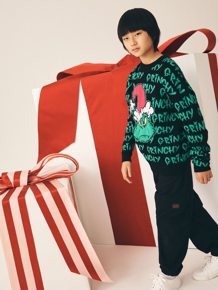 Green/Black Christmas License Jumper (3-16yrs) - Image 2 of 8