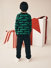 Green/Black Christmas License Jumper (3-16yrs) - Image 3 of 8