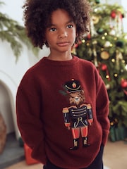 Burgundy Red Christmas Jumper (3mths-16yrs) - Image 1 of 10