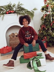Burgundy Red Christmas Jumper (3mths-16yrs) - Image 6 of 10