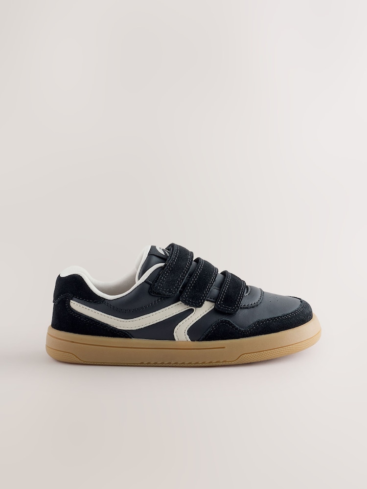 Svart - Barefoot Läder Sneakers med Tryckknäppning - Bild 2 av 6 Svart - Barefoot Läder Sneakers med Tryckknäppning - Bild 2 av 6