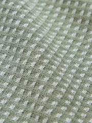 Green Textured Knitted Popper Neck Polo Shirt (3mths-7yrs) - Image 8 of 8