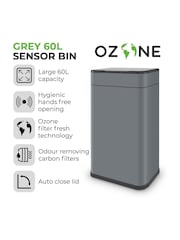 Tower Grey Ozone 60L Sensor Bin - Image 3 of 11