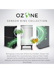 Tower Grey Ozone 60L Sensor Bin - Image 9 of 11