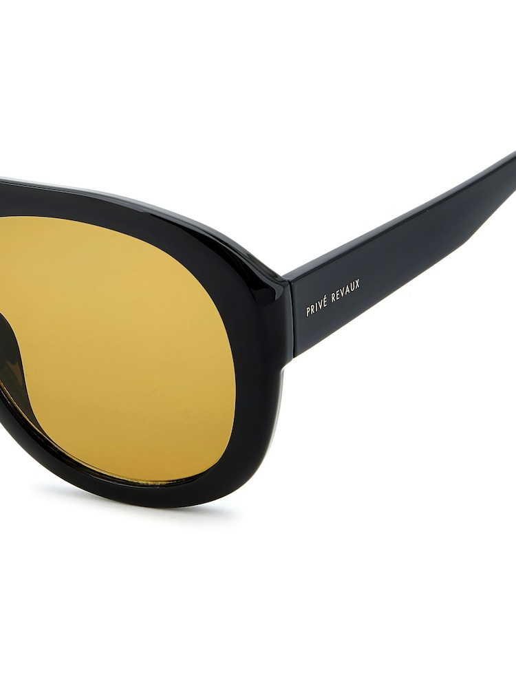 Prive Revaux Black Pilot Sunglasses - Image 4 of 4 Prive Revaux Black Pilot Sunglasses - Image 4 of 4