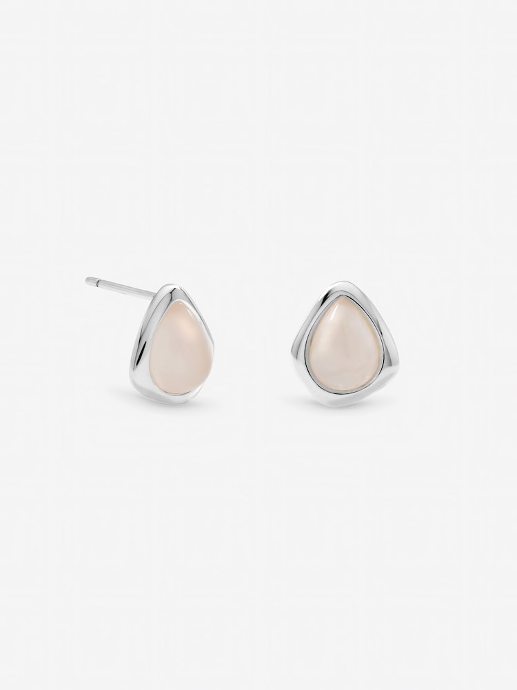 Simply Silver 925 Sterling Silver Rose Polished Stud Earrings - Image 1 of 3