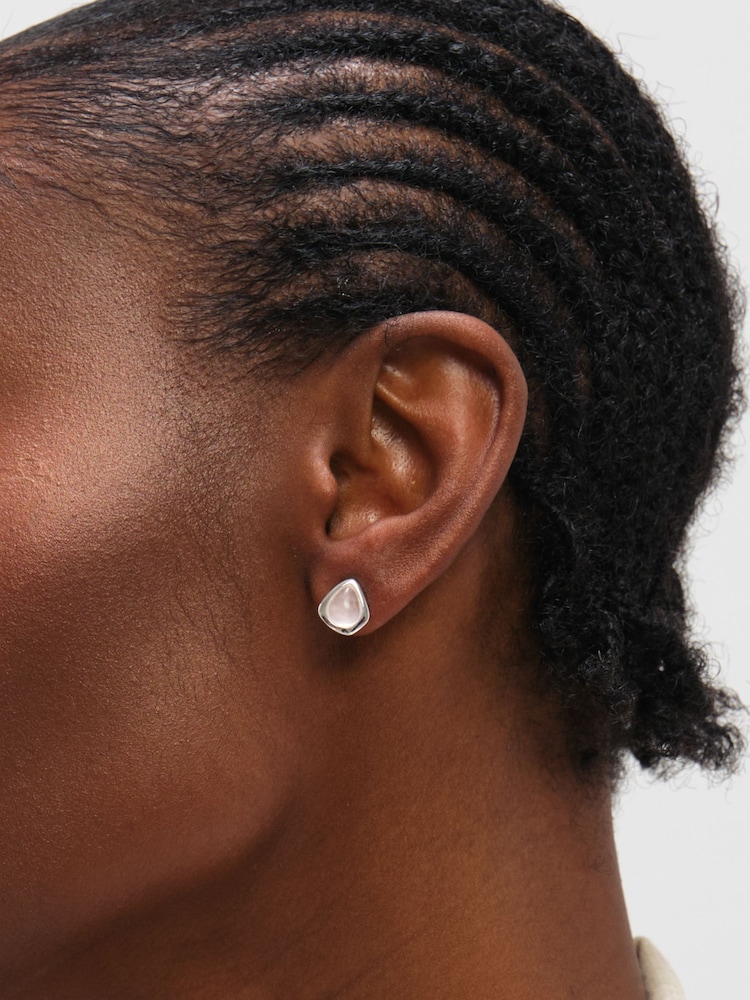 Simply Silver 925 Sterling Silver Rose Polished Stud Earrings - Image 3 of 3