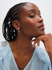 Inicio Cross Hoop and Stud Earrings Pack of 2 - Bild 2 von 3