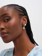 Inicio Sterling Silver Plated Shell Earrings Pack of 2 - Image 2 of 3