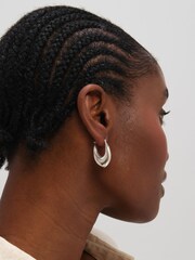 Inicio Chunky Curved Creole Hoops - Imaginea 3 din 3