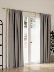 Umbra Brass Cappa Double Curtain Pole 91- 168cm - Image 1 of 5