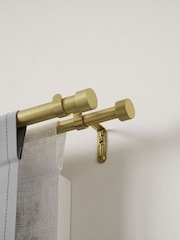 Umbra Brass Cappa Double Curtain Pole 91- 168cm - Image 2 of 5