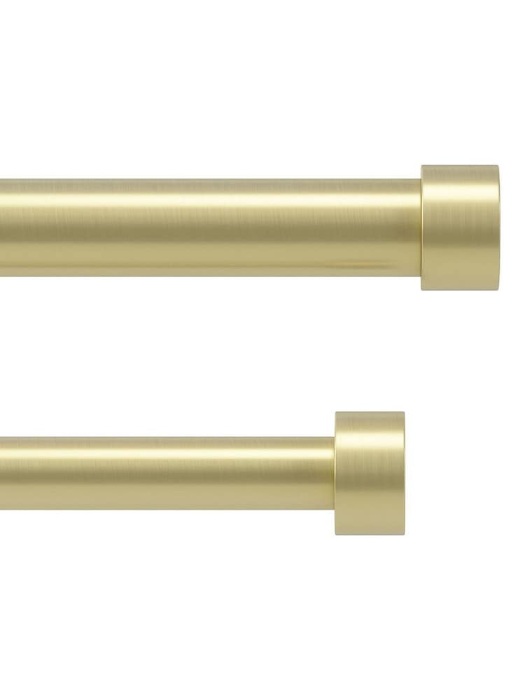 Umbra Brass Cappa Double Curtain Pole 91- 168cm - Image 5 of 5