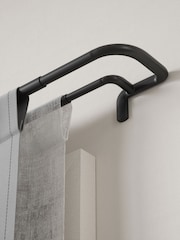 Umbra Black Twilight Double Curtain Pole 76- 213cm - Image 3 of 5