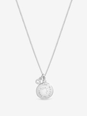 Inicio Sterling Silver Plated The World Is Your Oyster' Pendant Gift Box - Image 1 of 1