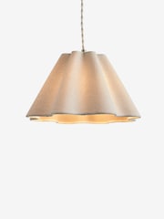 Laura Ashley Cream Scallop Wavy Fabric Shade - Image 5 of 6