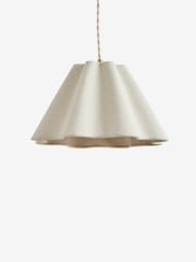Laura Ashley Cream Scallop Wavy Fabric Shade - Image 6 of 6