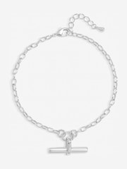 Simply Silver 925 Sterling Silver T-Bar Bracelet Gift Pouch - Image 1 of 1