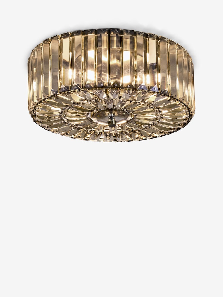 Laura Ashley Champagne Gold Fernhurst 3 Light Flush Ceiling Light - Image 6 of 6 Laura Ashley Champagne Gold Fernhurst 3 Light Flush Ceiling Light - Image 6 of 6