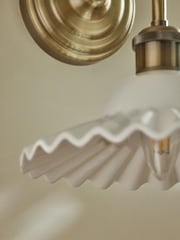 Laura Ashley White Beca Wall Light - Image 4 of 6
