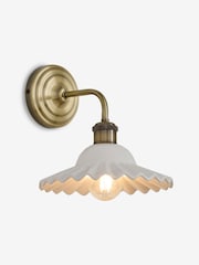 Laura Ashley White Beca Wall Light - Image 5 of 6