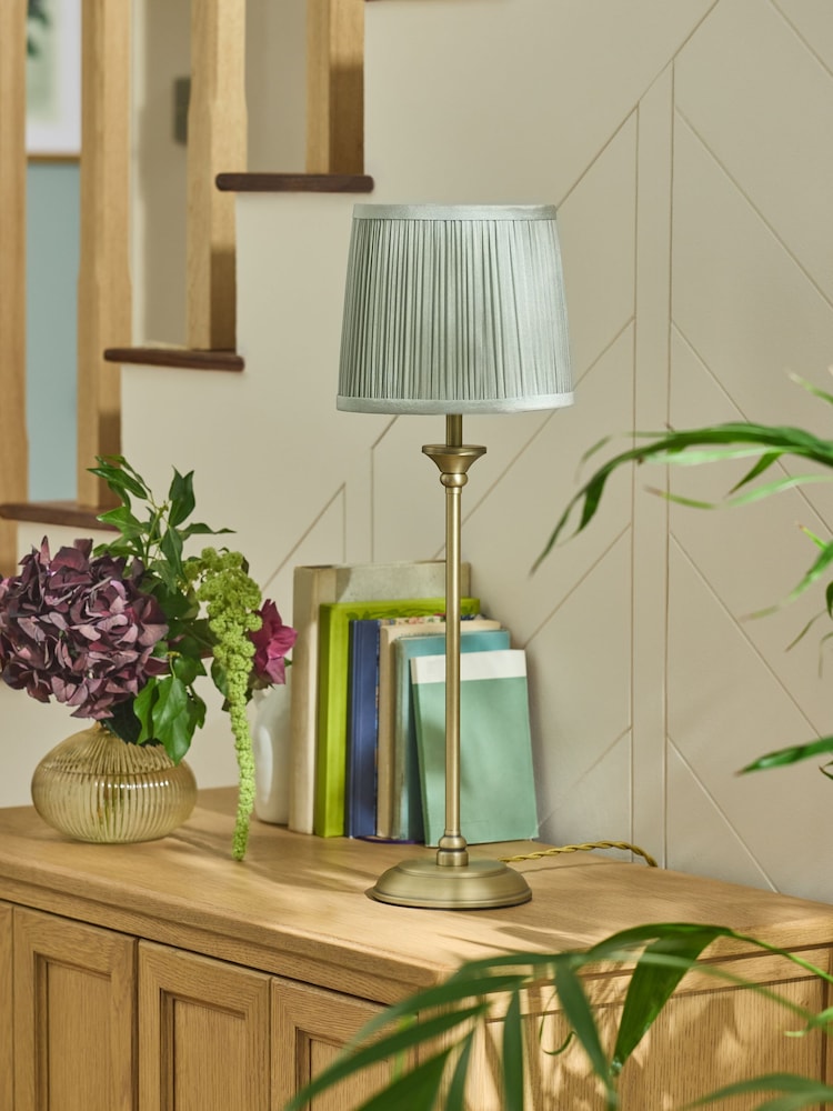 Laura Ashley Sage Green Hemsley Table Lamp - Image 2 of 5